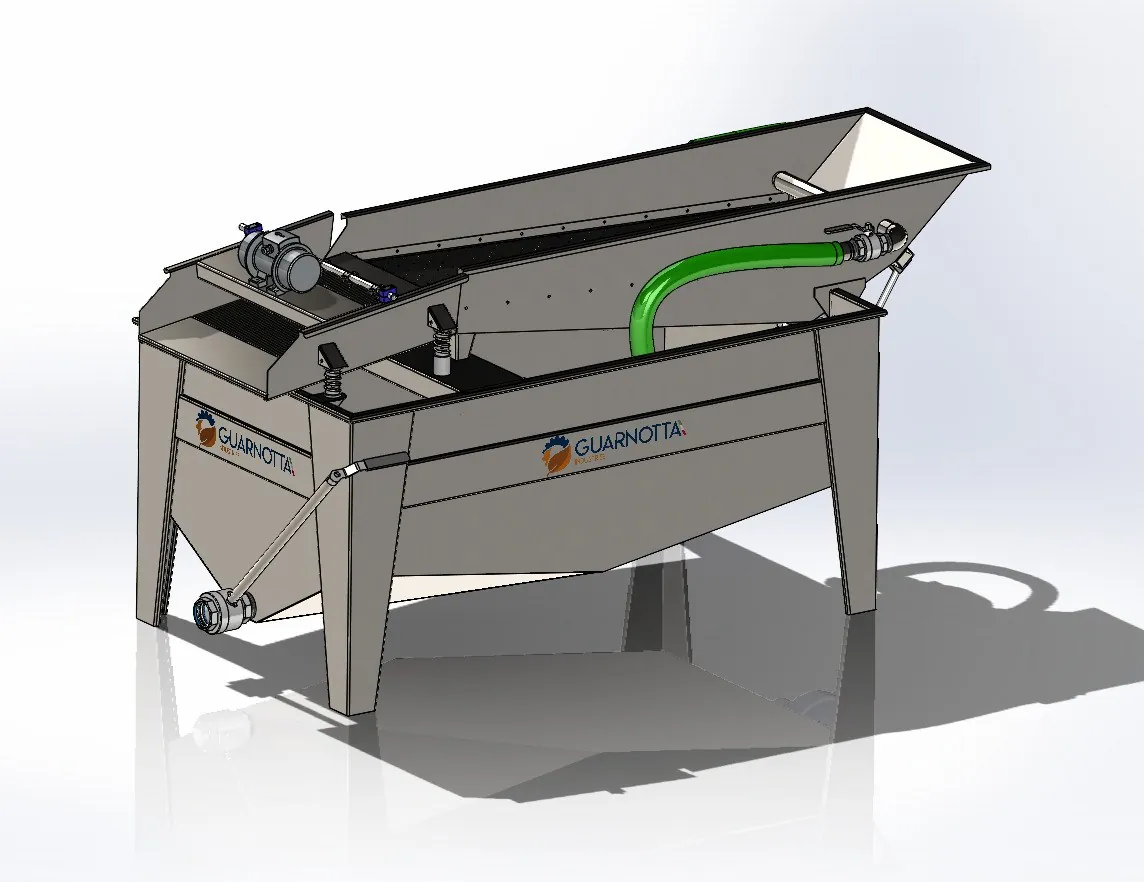 Modello 3D della lavatrice LVT Klassik con grigliato vibrante e coclea di scarico
